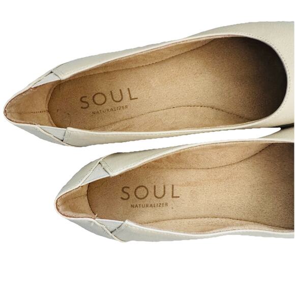EUC SOUL NATURALIZER CREAM IDEA BALLET SHOES WOMENS 10M - Picture 2 of 6